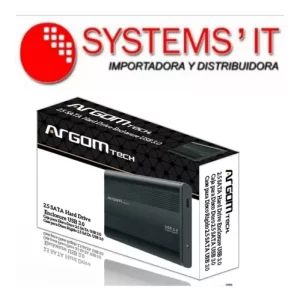 Case Enclosure Argom Para Disco Duro 2,5 Sata Usb 3.0 Black