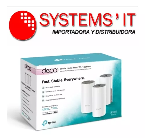 Tp-link Deco E4 (3-pack)/sistema Wifi Mesh Ac1200/dual Band