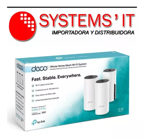 Sistema Wi-fi Mesh Deco M4 (3-pack) Ac1200 Dual Band