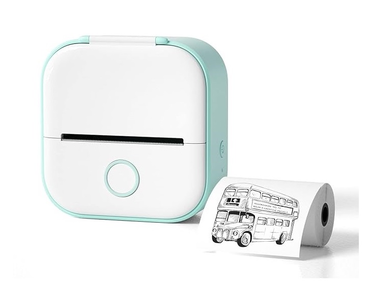 Impresora portátil inalámbrica, no requiere tinta, imprime fotos al instante, dibujos, etiquetas