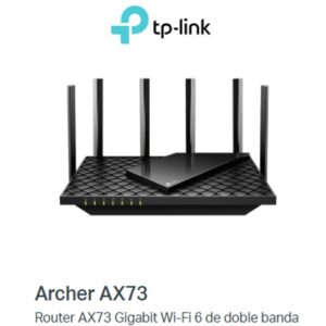Router AX73 TP-LINK Gigabit Wi-Fi 6 de doble banda