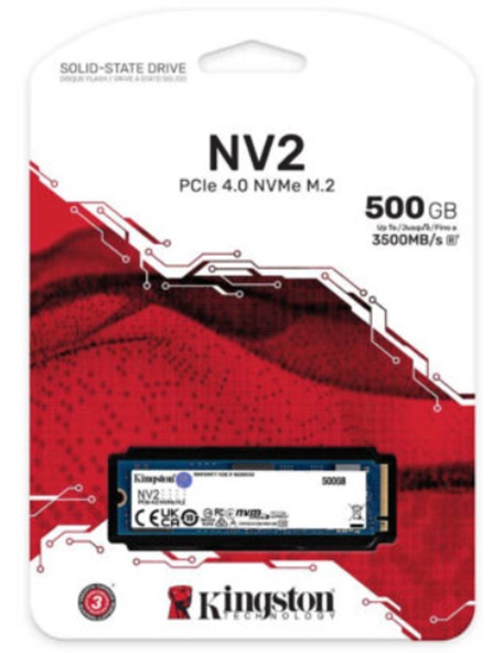 DISCO DURO M.2 SSD 500 GB KINGSTON NV2 PCle 4.0 NVMe M.2 2280